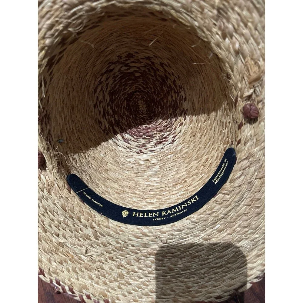 Helen Kaminski Handmade Raffia Wide Brim Sun Hat